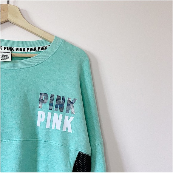 VS & Pink | Turquoise crew neck size XS - Picture 2 of 5